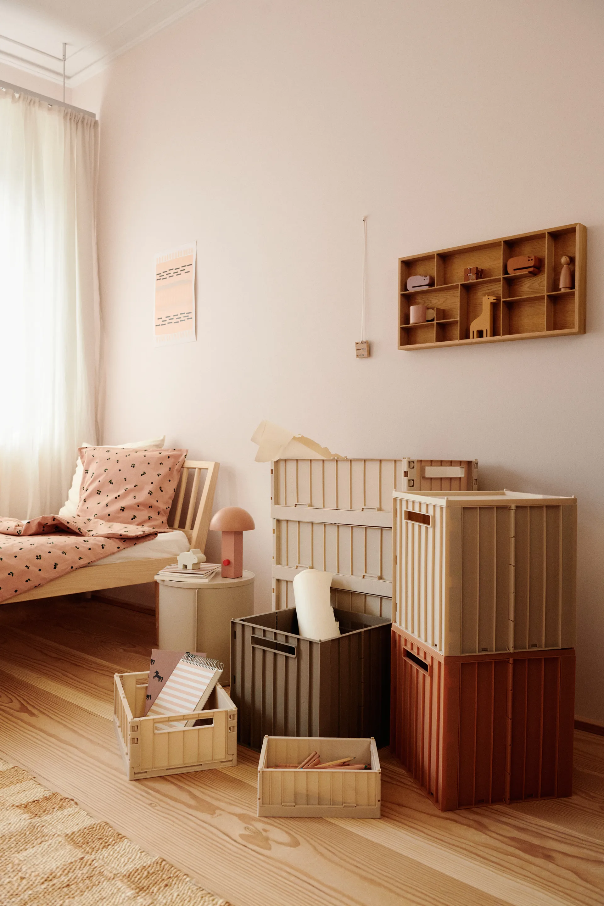 Elijah caixa de armazenamento com tampa 31x31 cm, Aveia Liewood