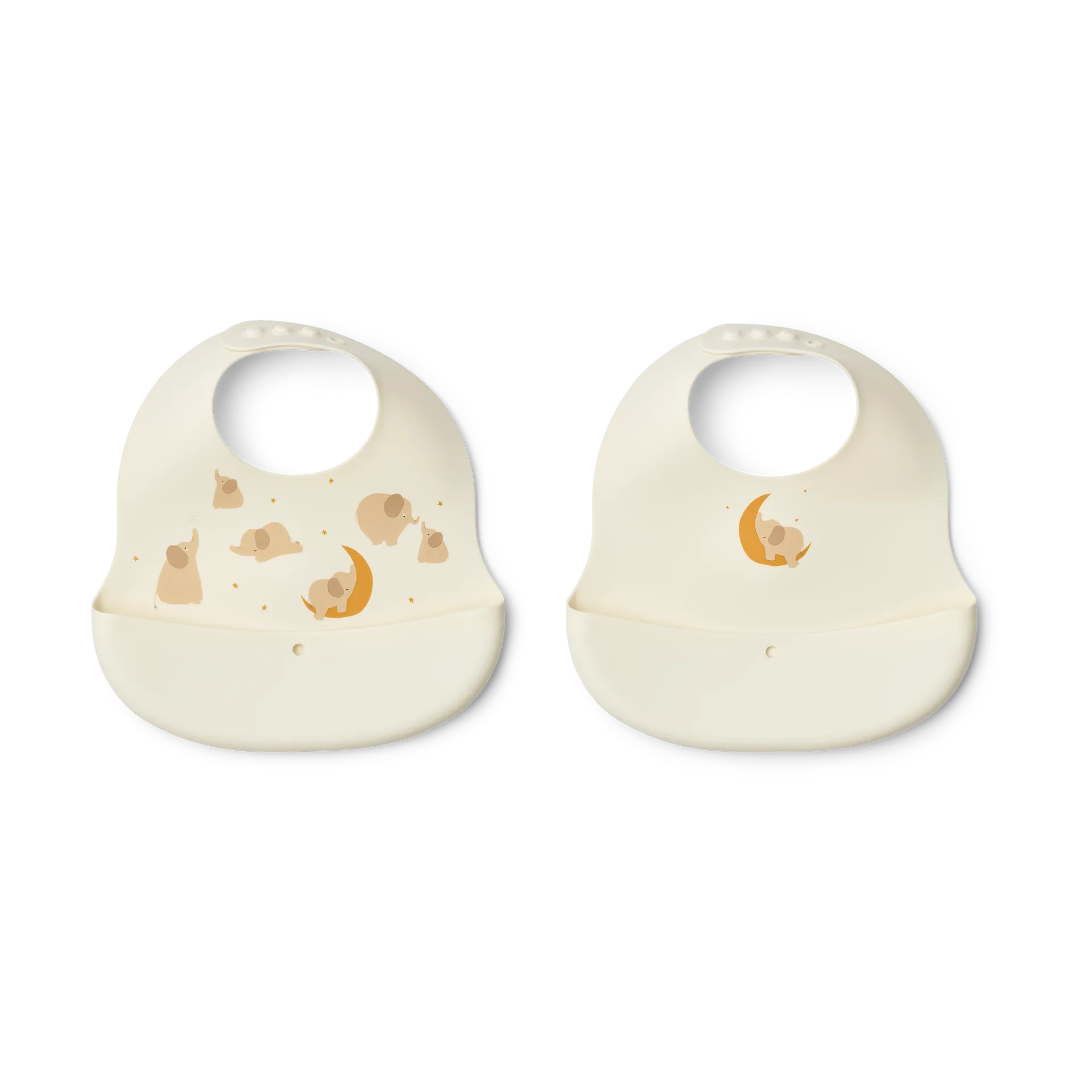 Ember babete estampado 2 peças, Elephant-Creme de la creme Liewood