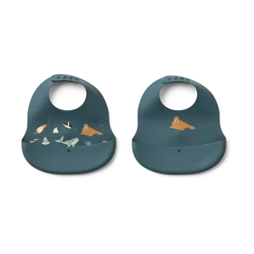 Ember printed babete 2 peças - Arctic Sea-Ocean view - Liewood