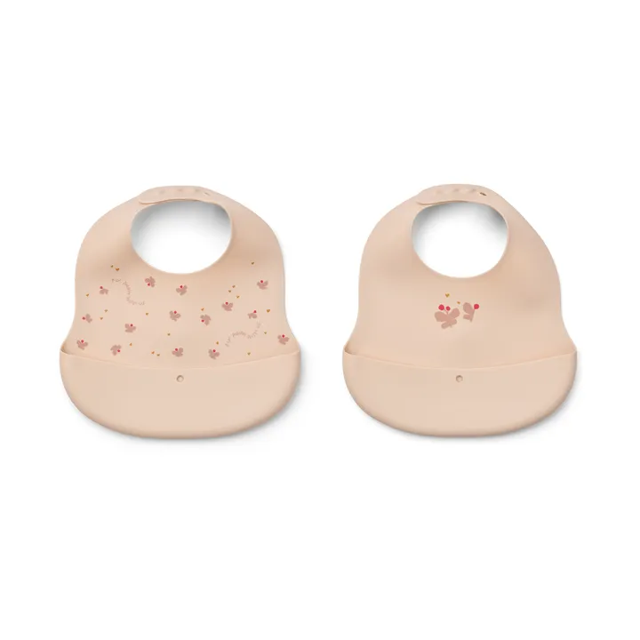 Ember printed babete 2 peças - Mini Butterfly-apple blossom - Liewood