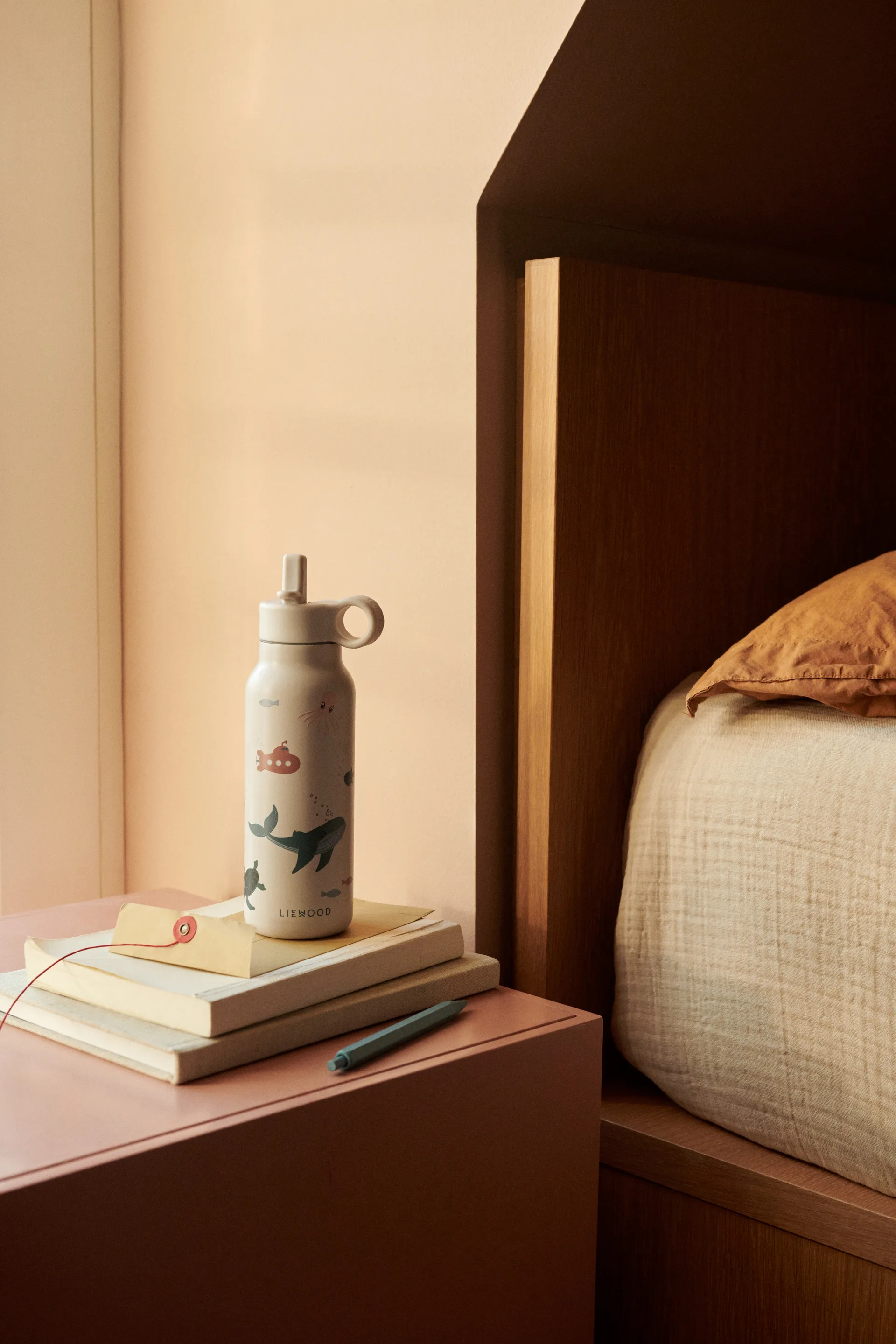 Falk garrafa de água 35 cl, Criatura marinha-arenoso Liewood