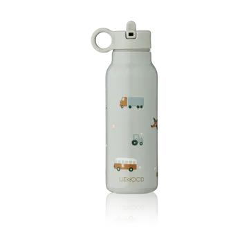 Falk garrafa de água 35 cl - Veículos-mistura de azul pomba - Liewood