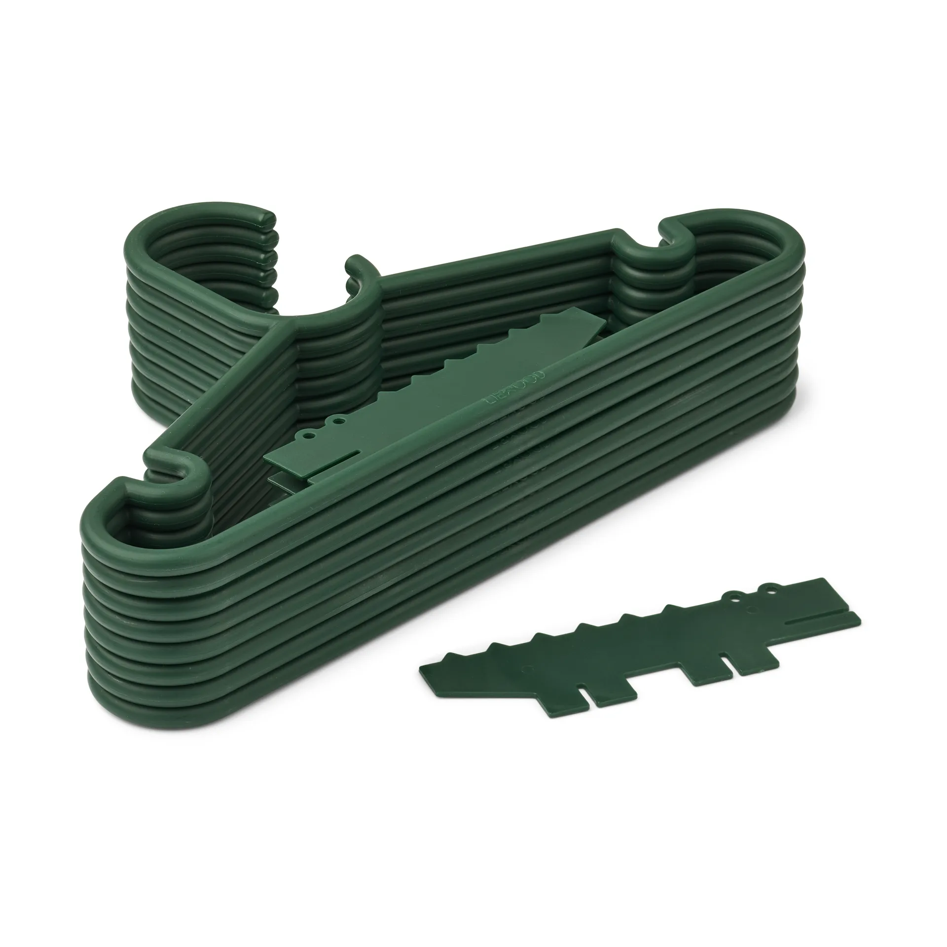 Falton cabide de crocodilo 8-pack, Verde de jardim Liewood