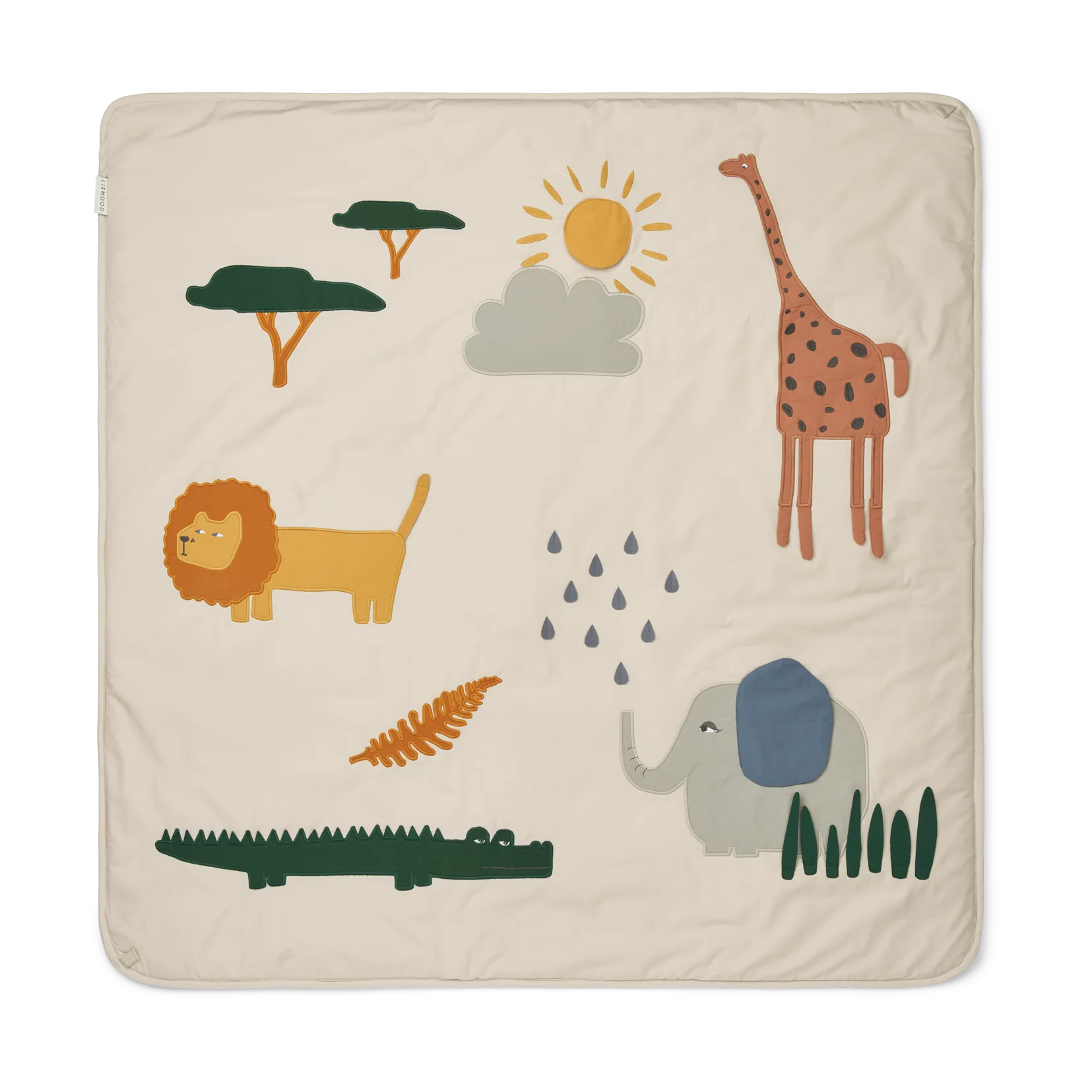 Glenn manta 110x110 cm, Mistura de areia Safari Liewood