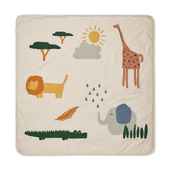 Glenn manta 110x110 cm - Mistura de areia Safari - Liewood
