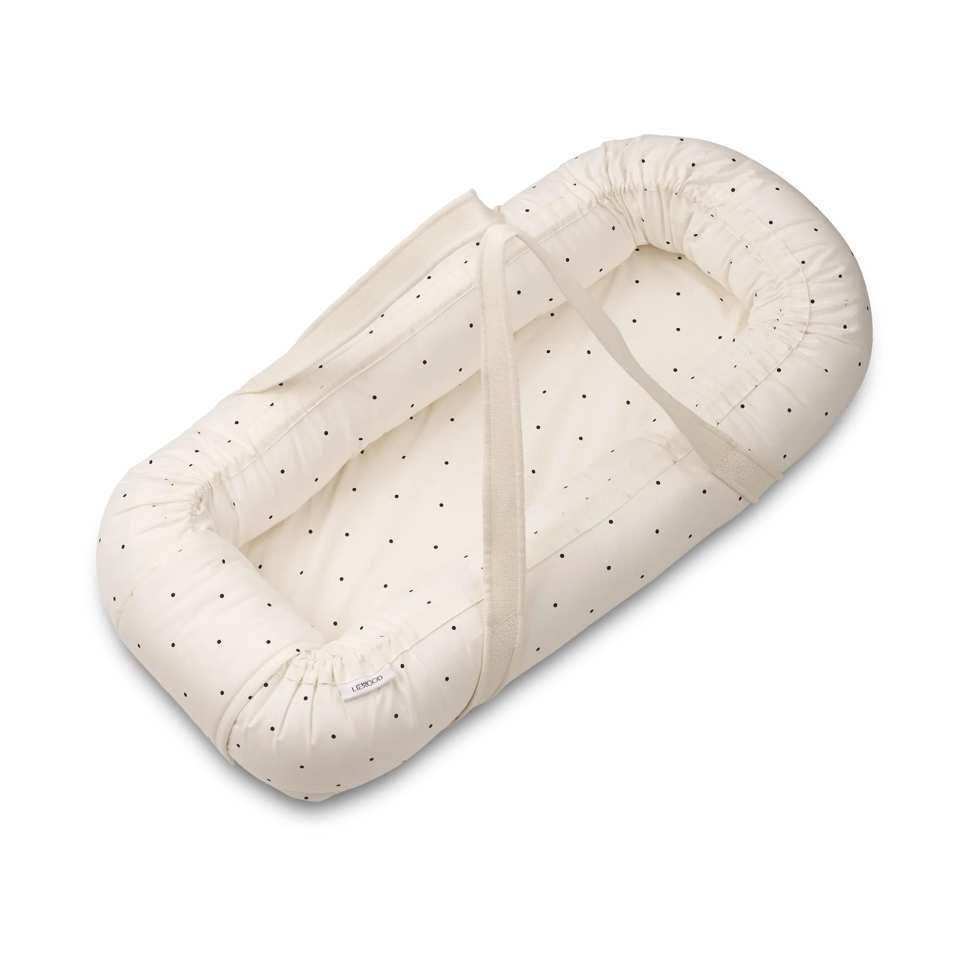 Gro ninho de bebé estampado, Ponto clássico creme de la creme Liewood