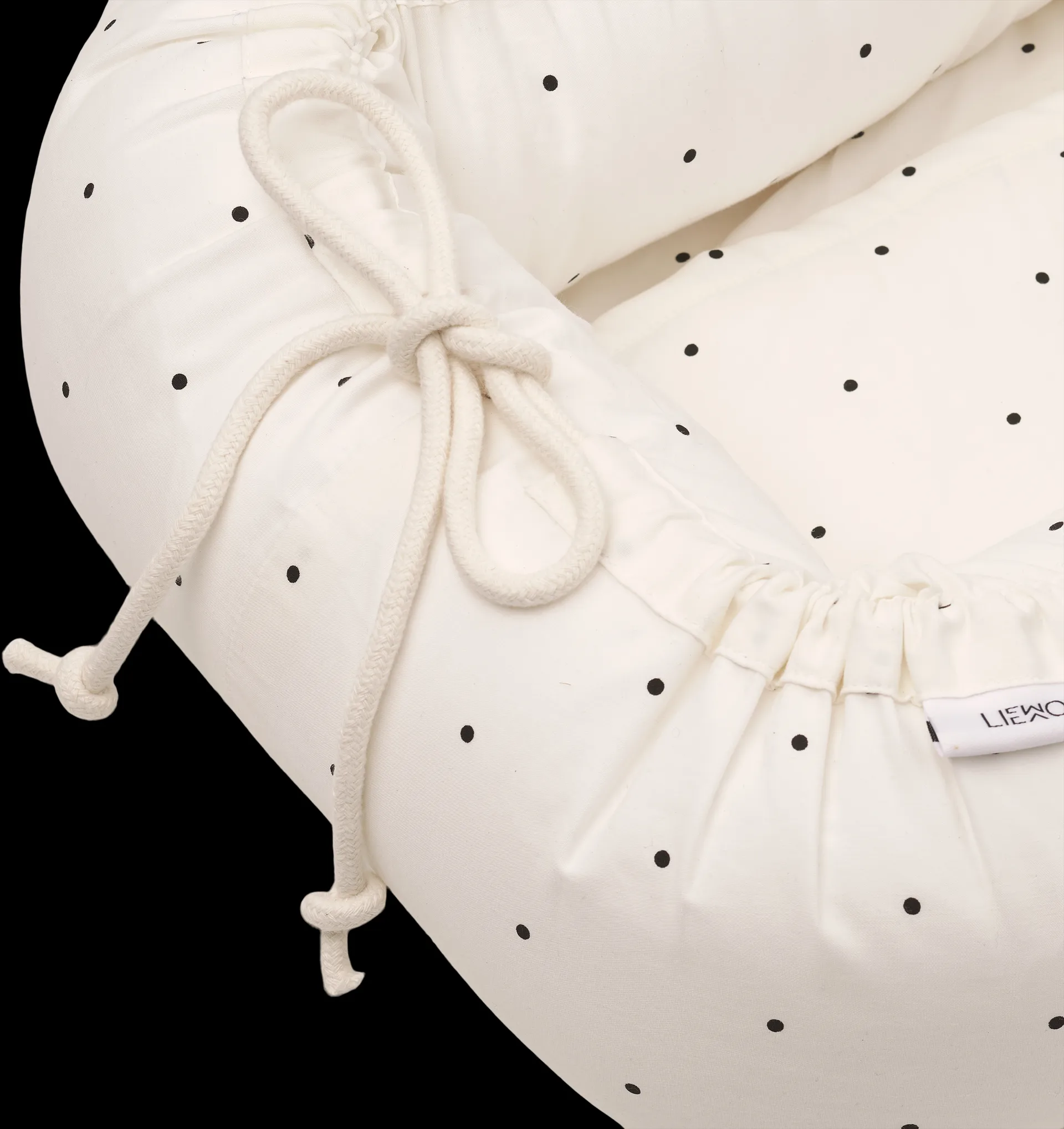 Gro ninho de bebé estampado, Ponto clássico creme de la creme Liewood