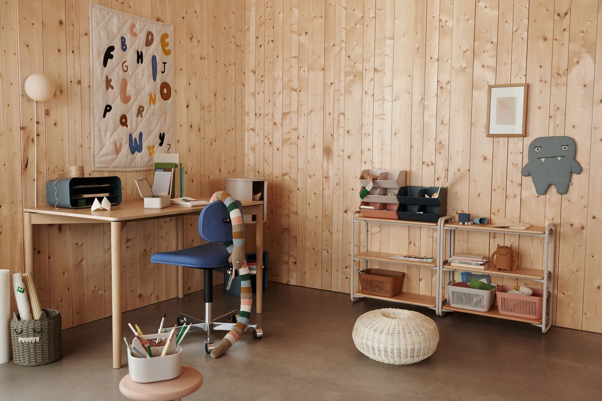 Hope cesto de armazenamento 17x32 cm, Azul baleia Liewood