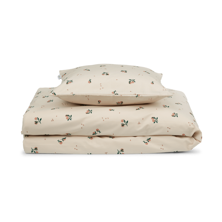 Ingeborg conjunto de roupa de cama júnior, Pêssego-Concha do mar Liewood