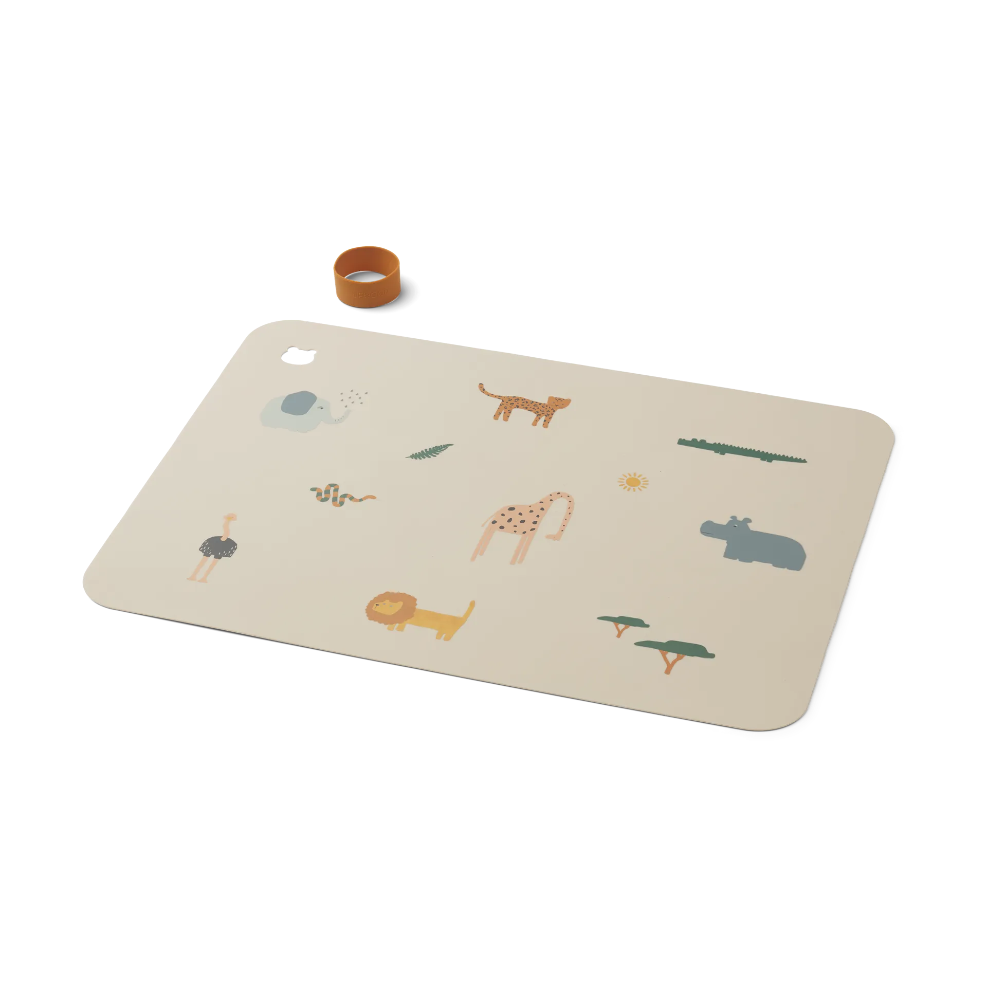 Jude individual de mesa 30,2x41 cm, Mistura de areia Safari Liewood