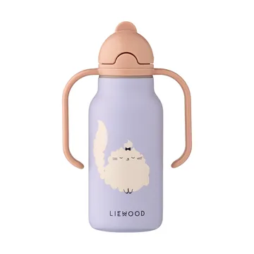Kiani printed garrafa térmica - Cat-Warm lilac - Liewood