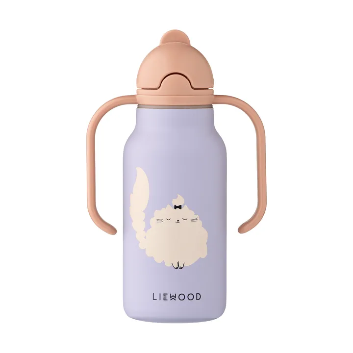 Kiani printed garrafa térmica - Cat-Warm lilac - Liewood