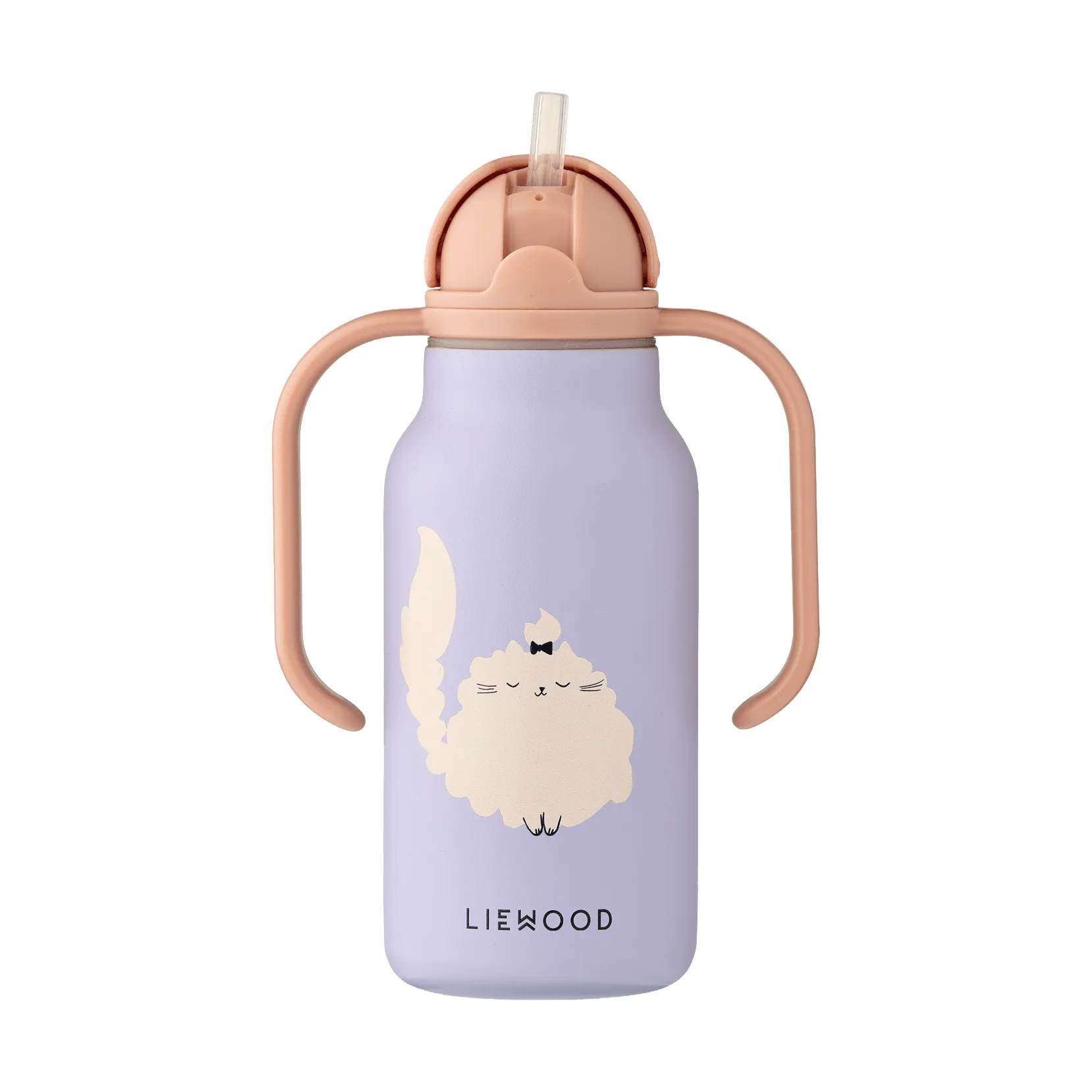 Kiani printed garrafa térmica, Cat-Warm lilac Liewood