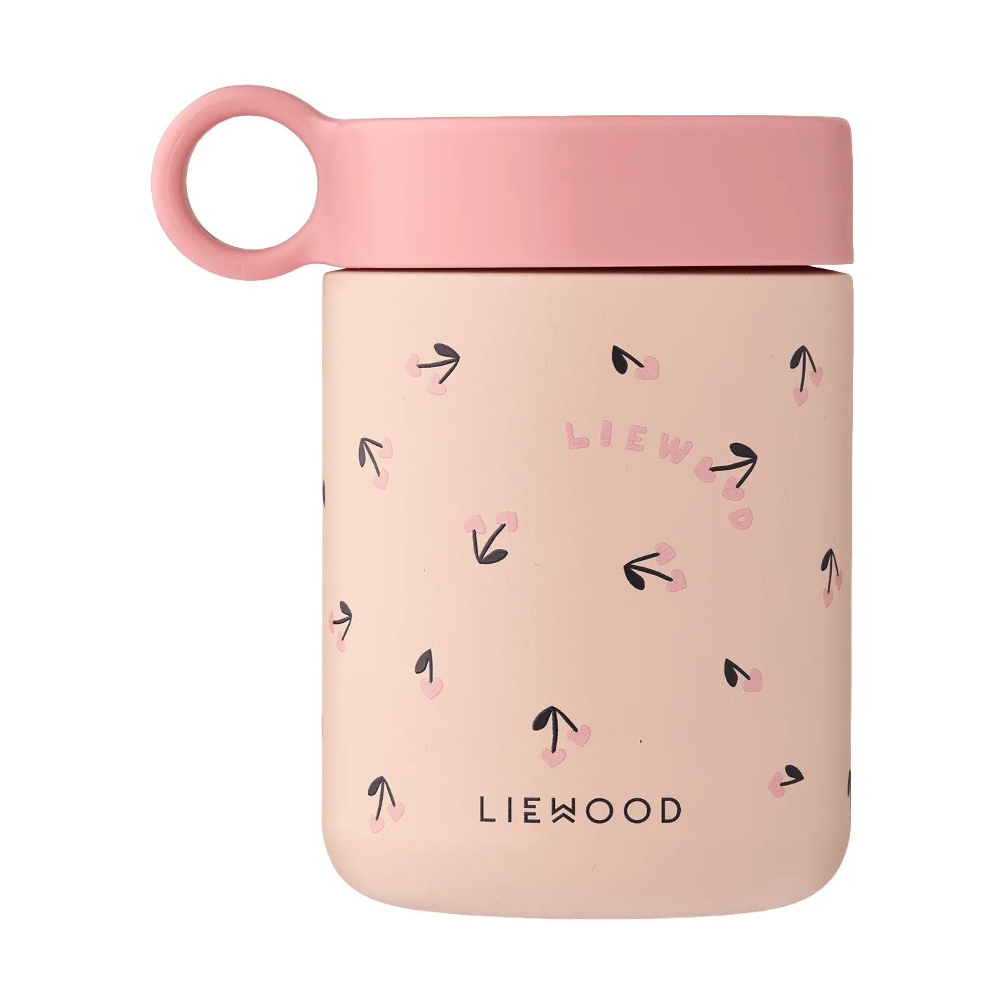 Kiani printed garrafa térmica, Mini cherry heart-rosey Liewood
