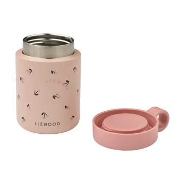 Kiani printed garrafa térmica - Mini cherry heart-rosey - Liewood