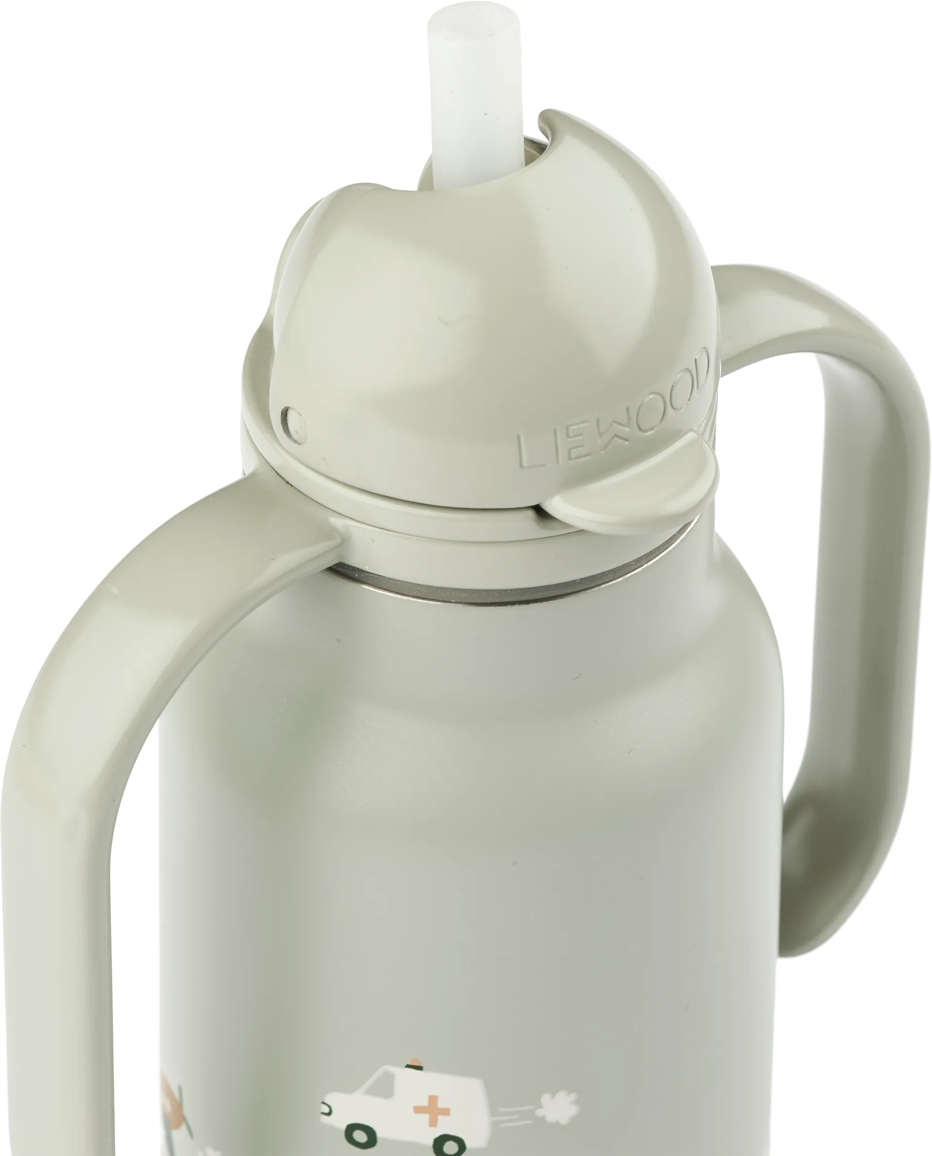 Kimmie garrafa de água 25 cl, Veículos-mistura de azul pomba Liewood