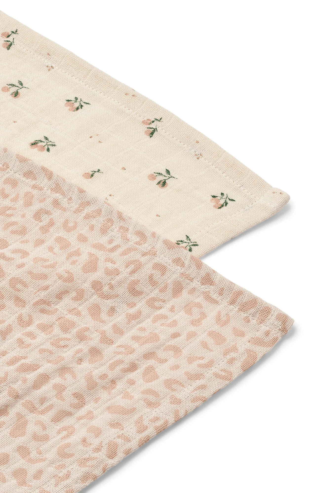 Lewis muslin cobertor 2 unidades 65x65 cm, Mini leo-Mini peach mix Liewood