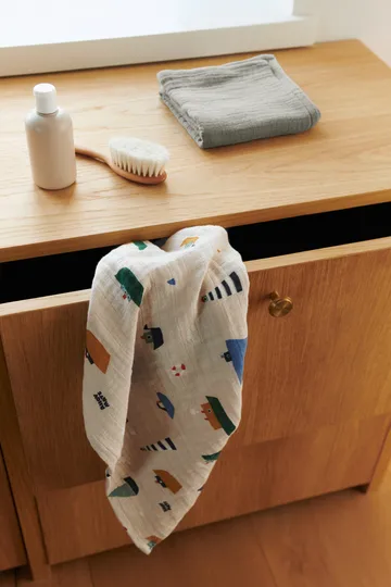 Lewis muslin cobertor 2 unidades 65x65 cm - Sailing-dove blue mix - Liewood