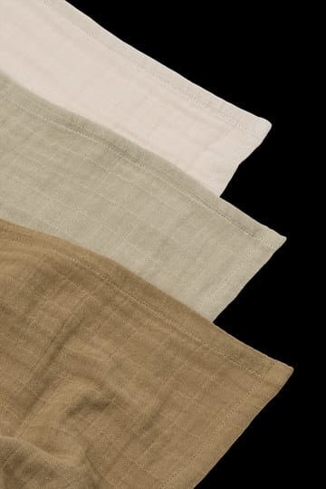 Lewis muslin cobertor 3 peças 65x65 cm - Mistura arenosa - Liewood