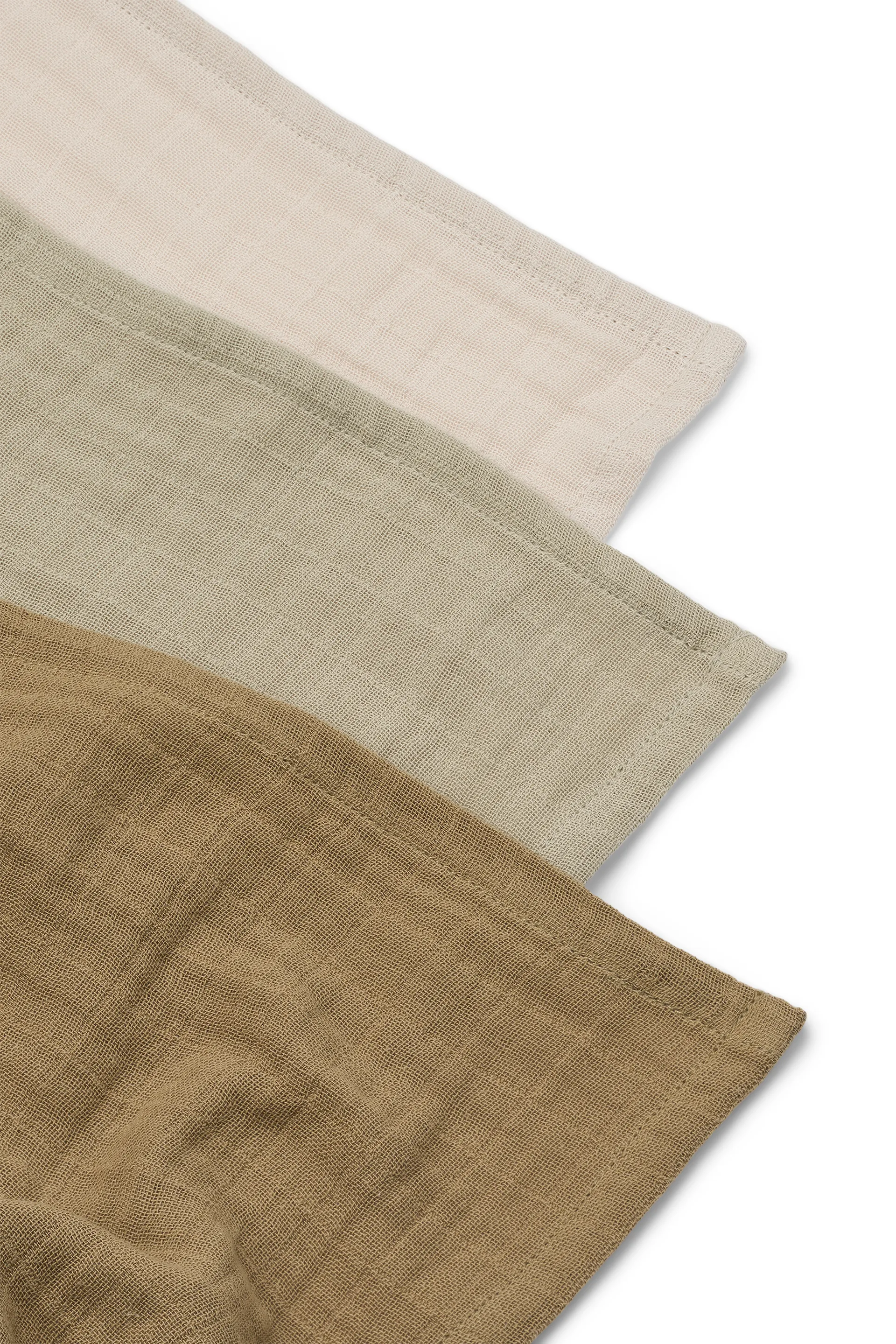 Lewis muslin cobertor 3 peças 65x65 cm, Mistura arenosa Liewood