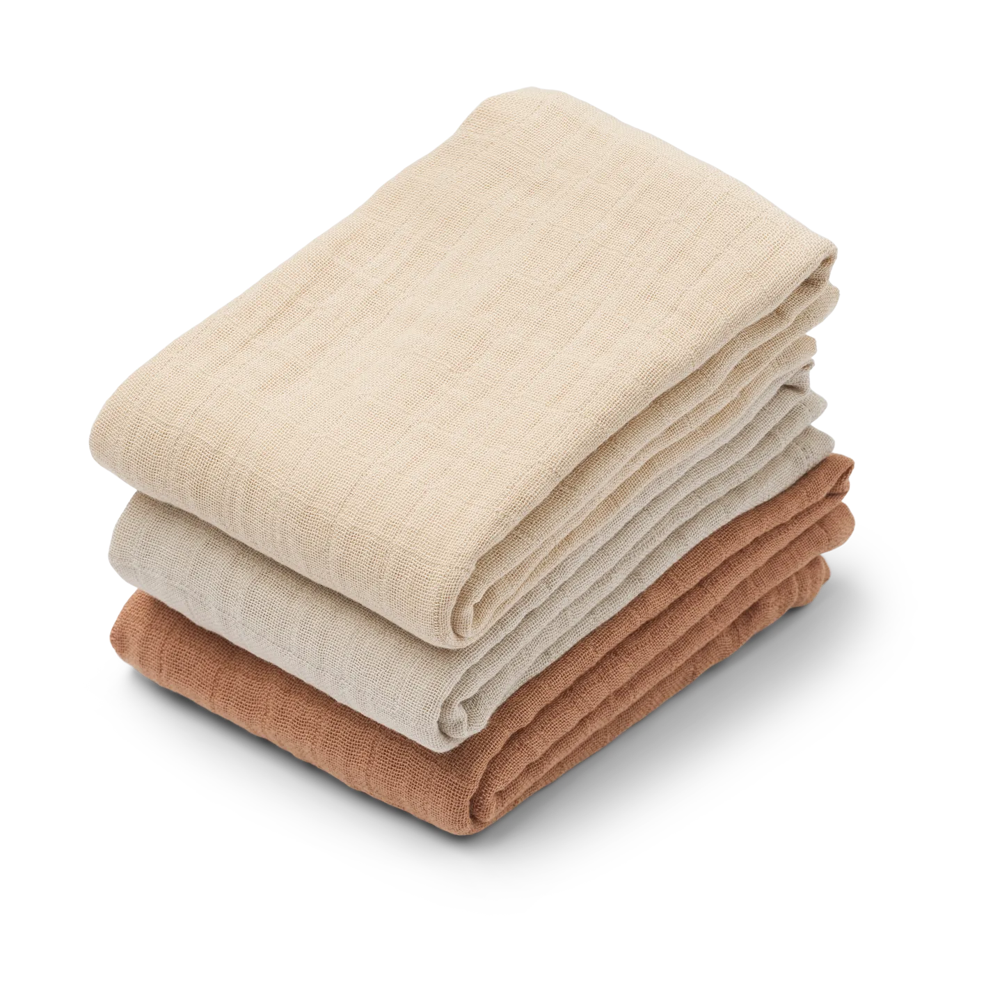 Lewis muslin cobertor 3 peças 65x65 cm, Mistura toscana rosa Liewood