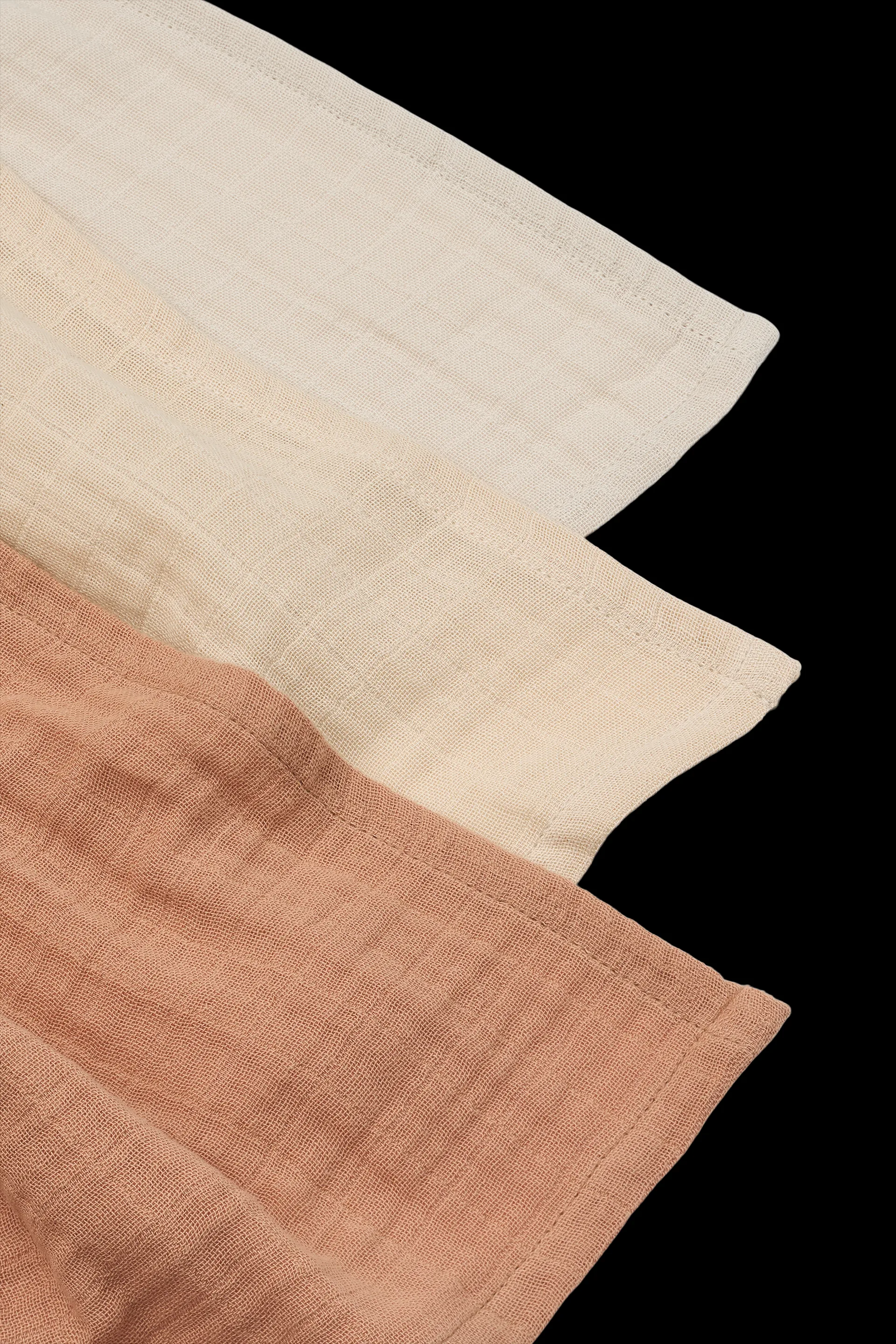 Lewis muslin cobertor 3 peças 65x65 cm, Mistura toscana rosa Liewood