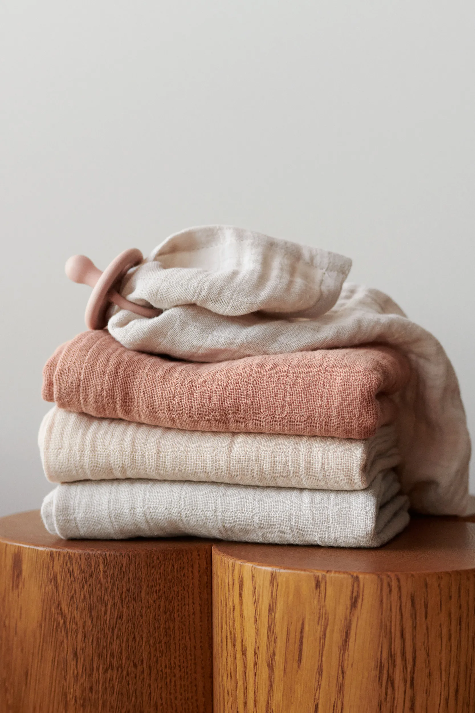 Lewis muslin cobertor 3 peças 65x65 cm, Mistura toscana rosa Liewood