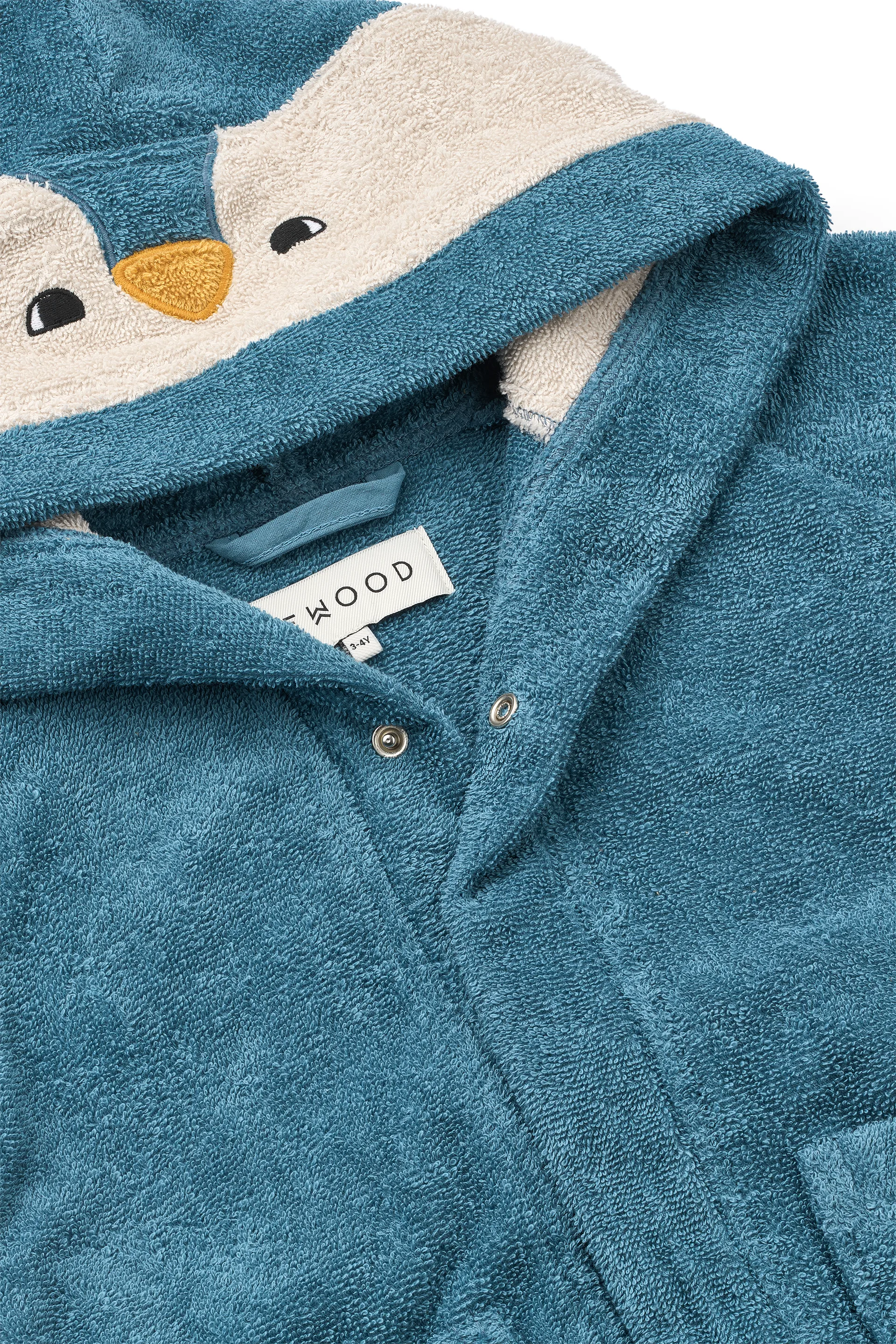 Lily robe de banho Penguin oceanview mix, 3-4 anos Liewood