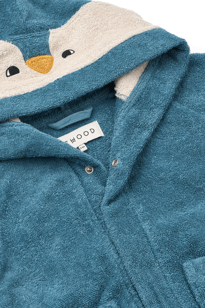 Lily robe de banho Penguin oceanview mix, 3-4 anos Liewood