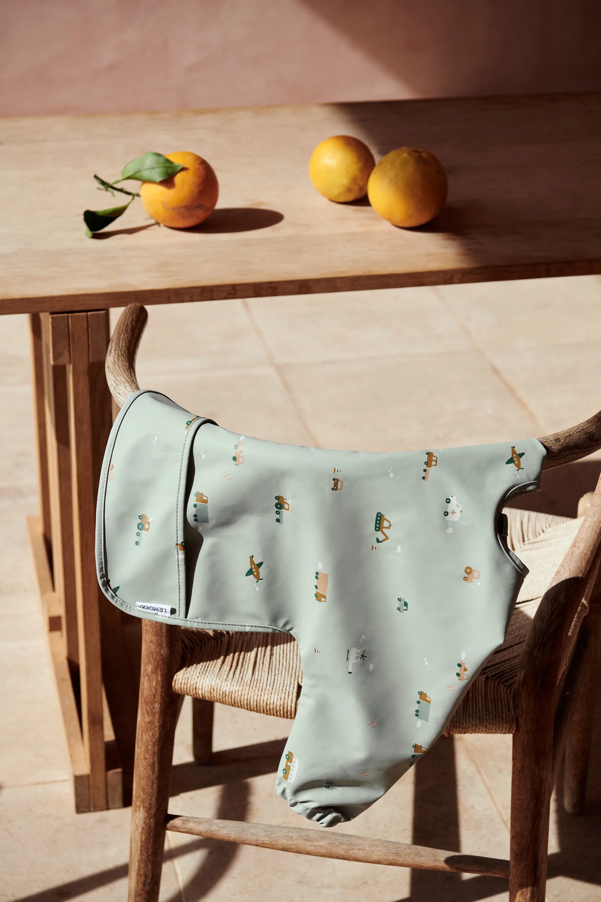 Merle babete com manga, Veículos-mistura de azul pomba Liewood