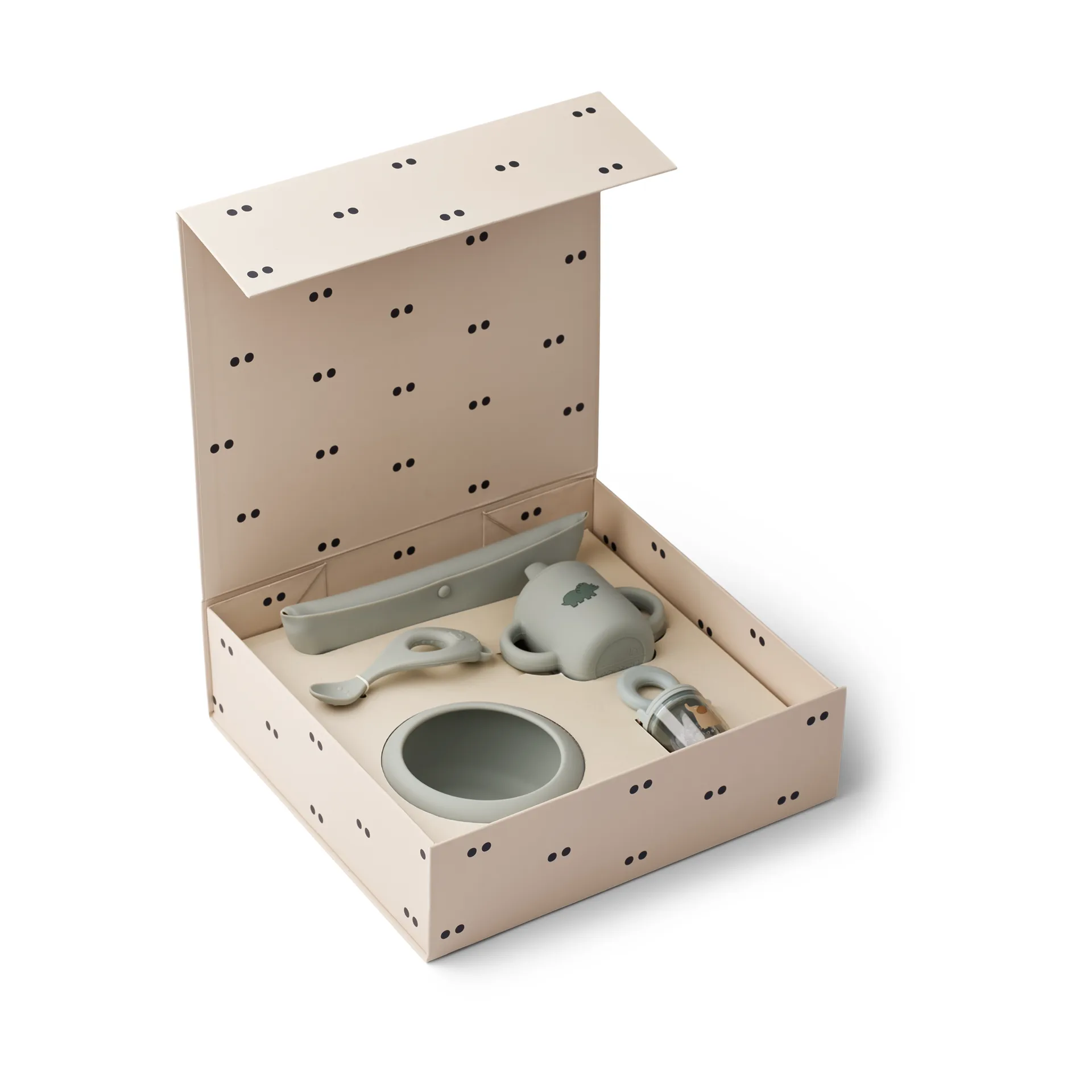 Mileah conjunto de serviço de refeições para bebés, Azul pombo Liewood