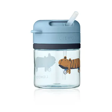 Pavia caneca com bico 28 cl - Fun-beach blue - Liewood