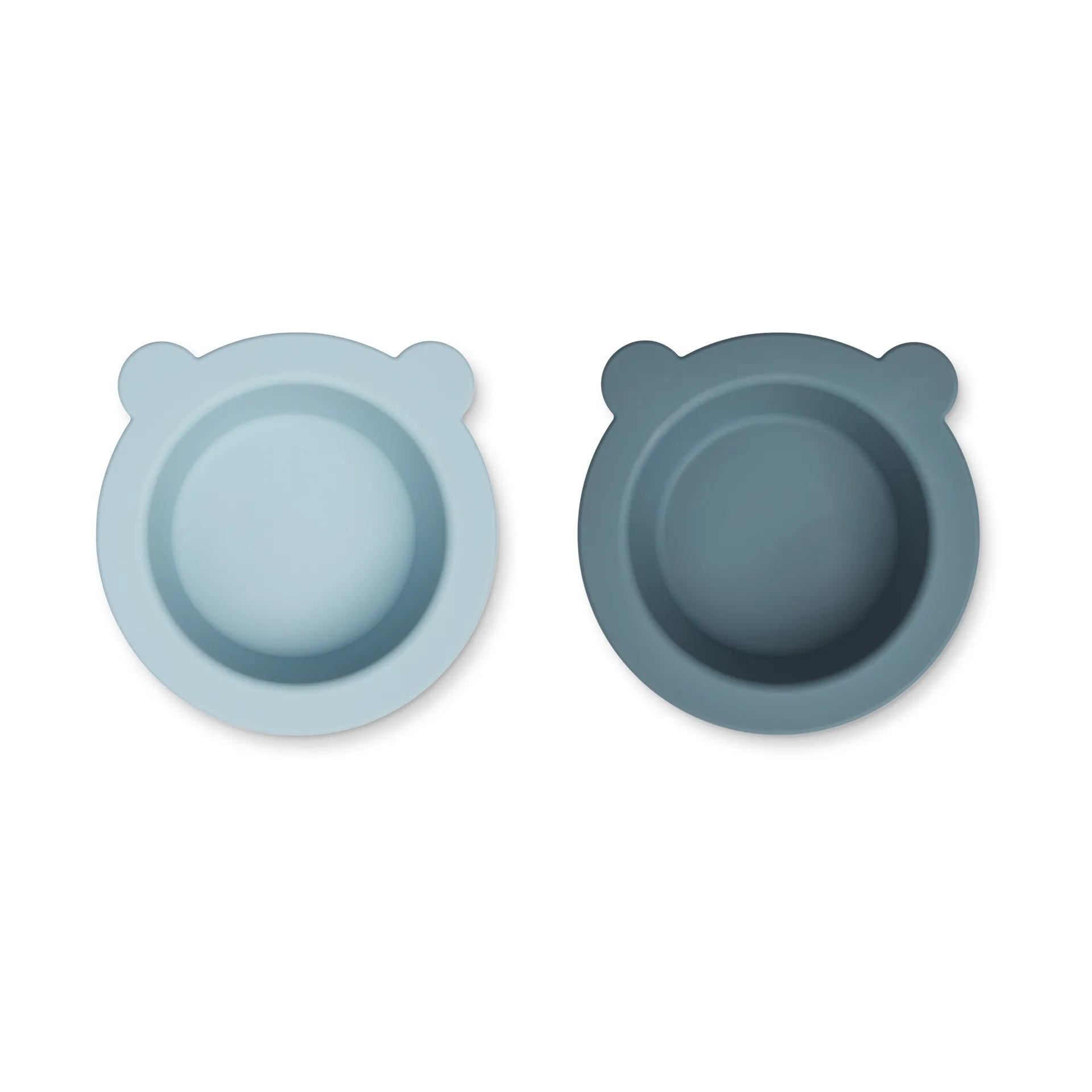 Peony tigela com ventosa Ø16 cm 2 peças, Azul baleia-azul marinho Liewood