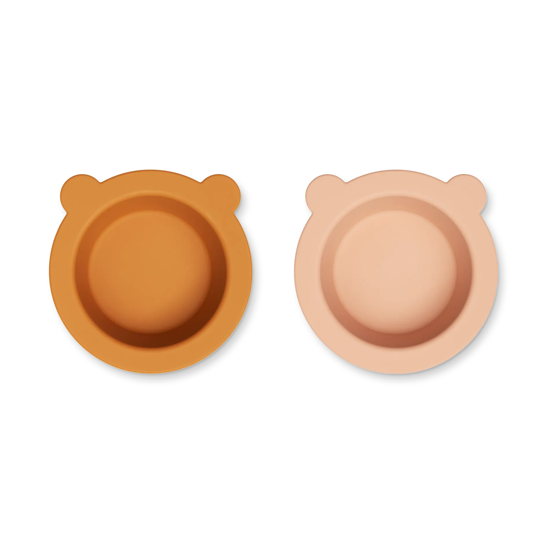 Peony tigela com ventosa Ø16 cm 2 peças, Mostarda-mistura rosa da toscana Liewood