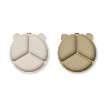 Stacy prato dividido para criança 2 unidades - Arenoso-aveia - Liewood