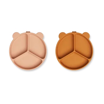 Stacy prato dividido para criança 2 unidades - Mostarda-mistura rosa da toscana - Liewood