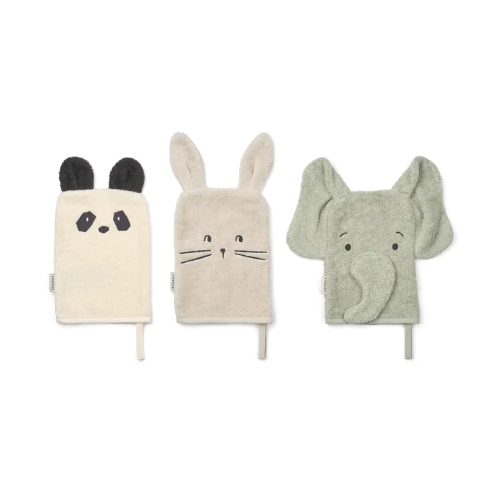 Sylvester pano de limpeza 3 peças - Dove blue mix - Liewood