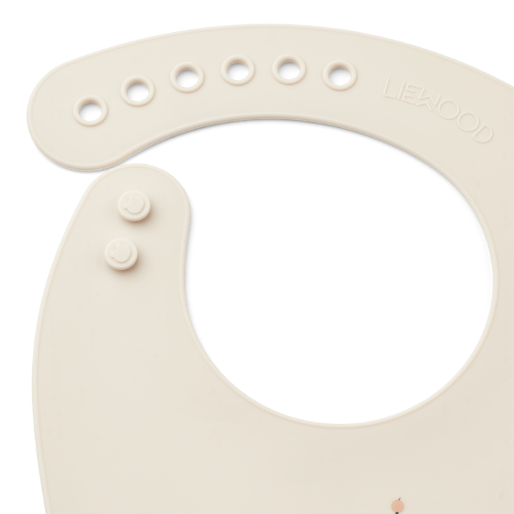 Tilda babete de silicone 2 unidades, Pêssego-mistura de conchas do mar Liewood