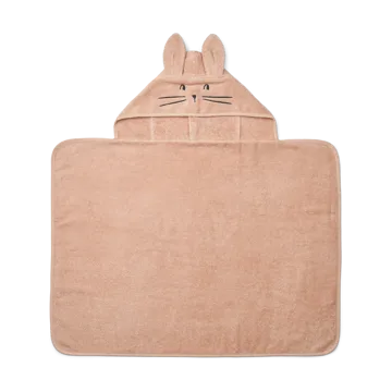 Vilias rabbit toalha de banho com capuz 60x80 cm - Pálido tuscânia - Liewood