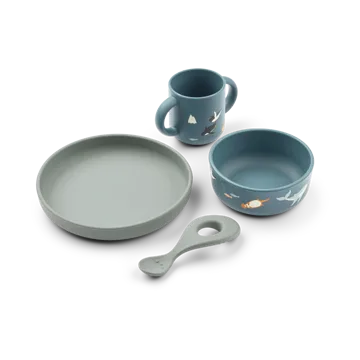 Vivi conjunto de mesa impresso 4 peças - Arctic Sea-Ocean view - Liewood