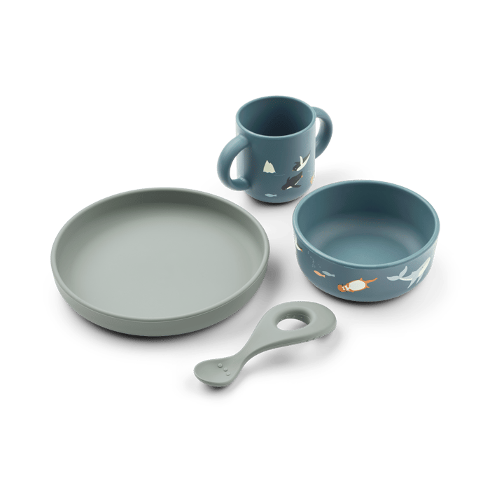 Vivi conjunto de mesa impresso 4 peças - Arctic Sea-Ocean view - Liewood