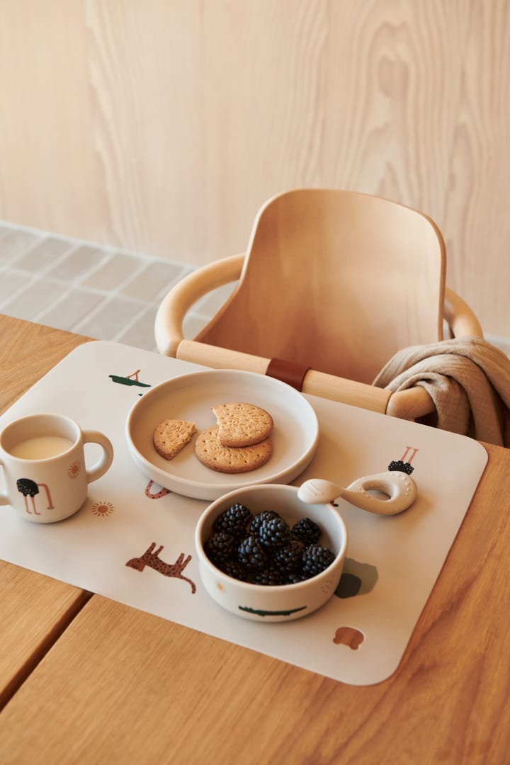 Vivi conjunto de mesa impresso 4 peças, Mistura de areia Safari Liewood