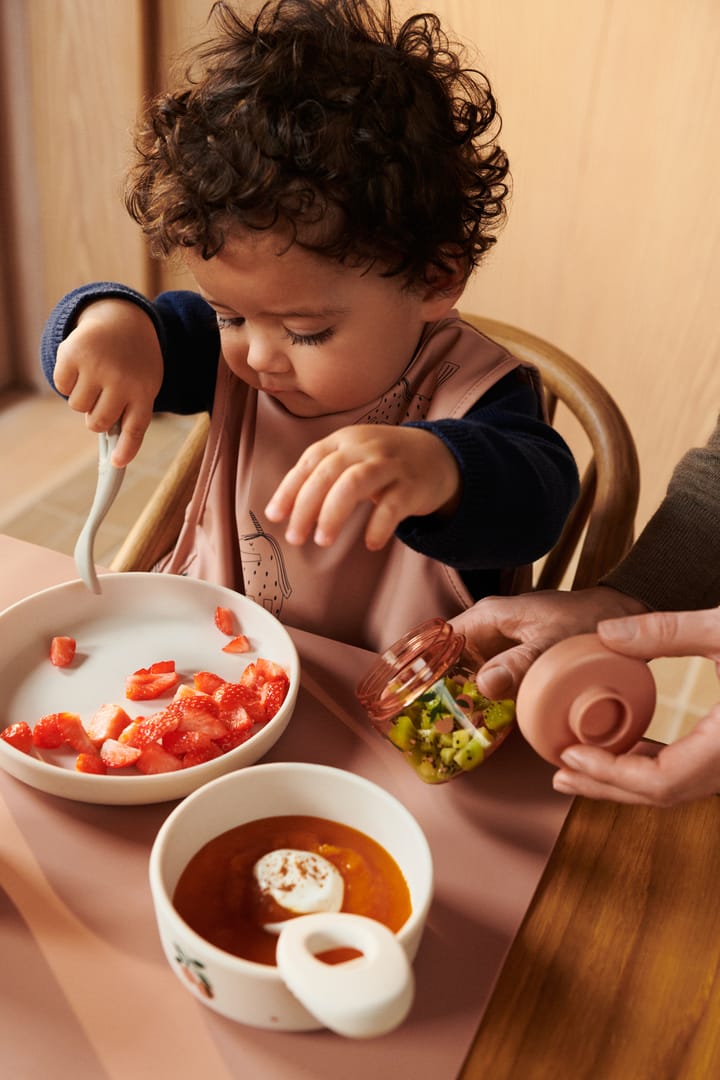 Vivi conjunto de mesa impresso 4 peças, Pêssego-mistura de conchas do mar Liewood