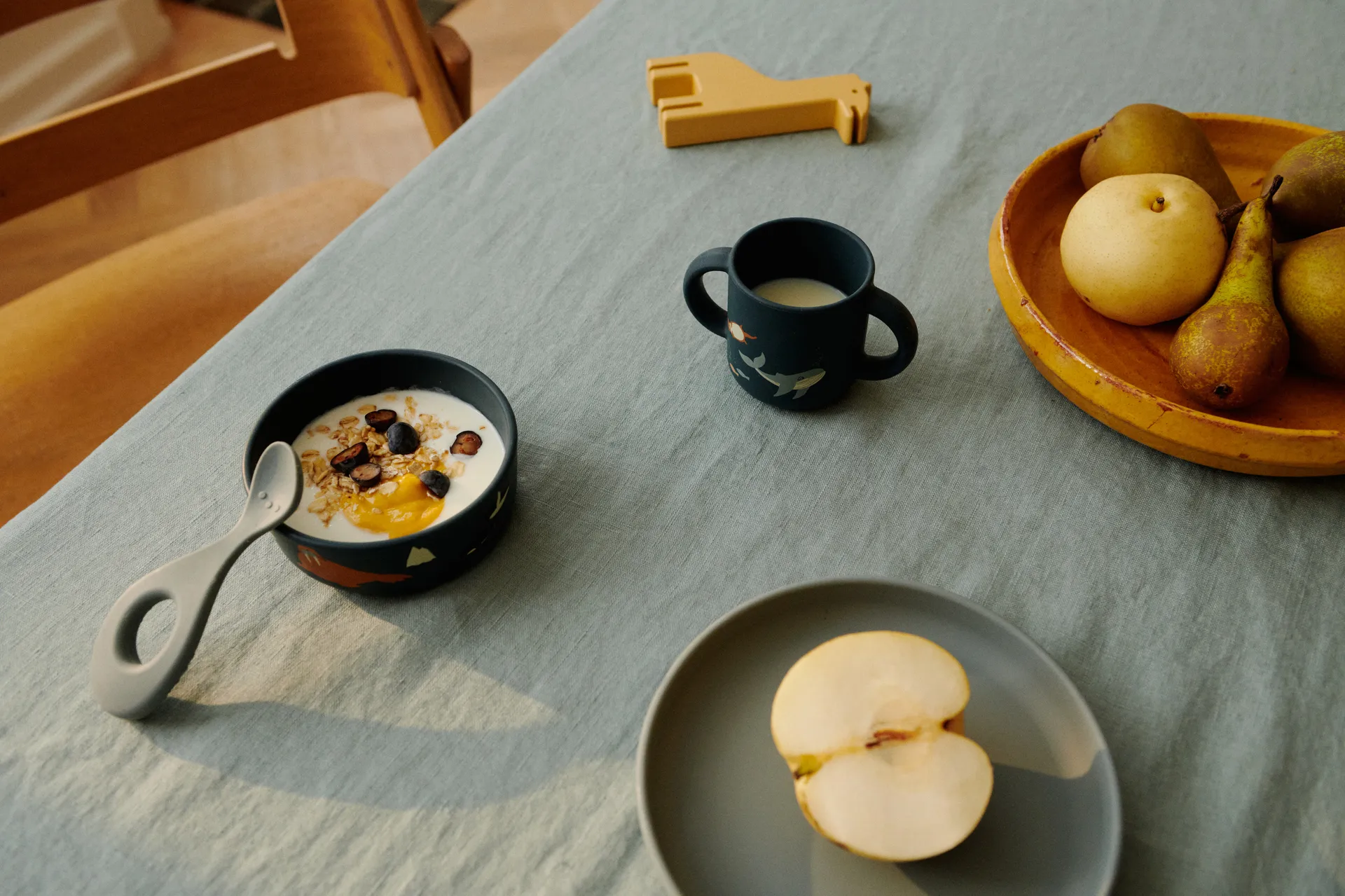 Vivi printed conjunto de mesa 4 peças, Arctic Sea-Ocean view Liewood