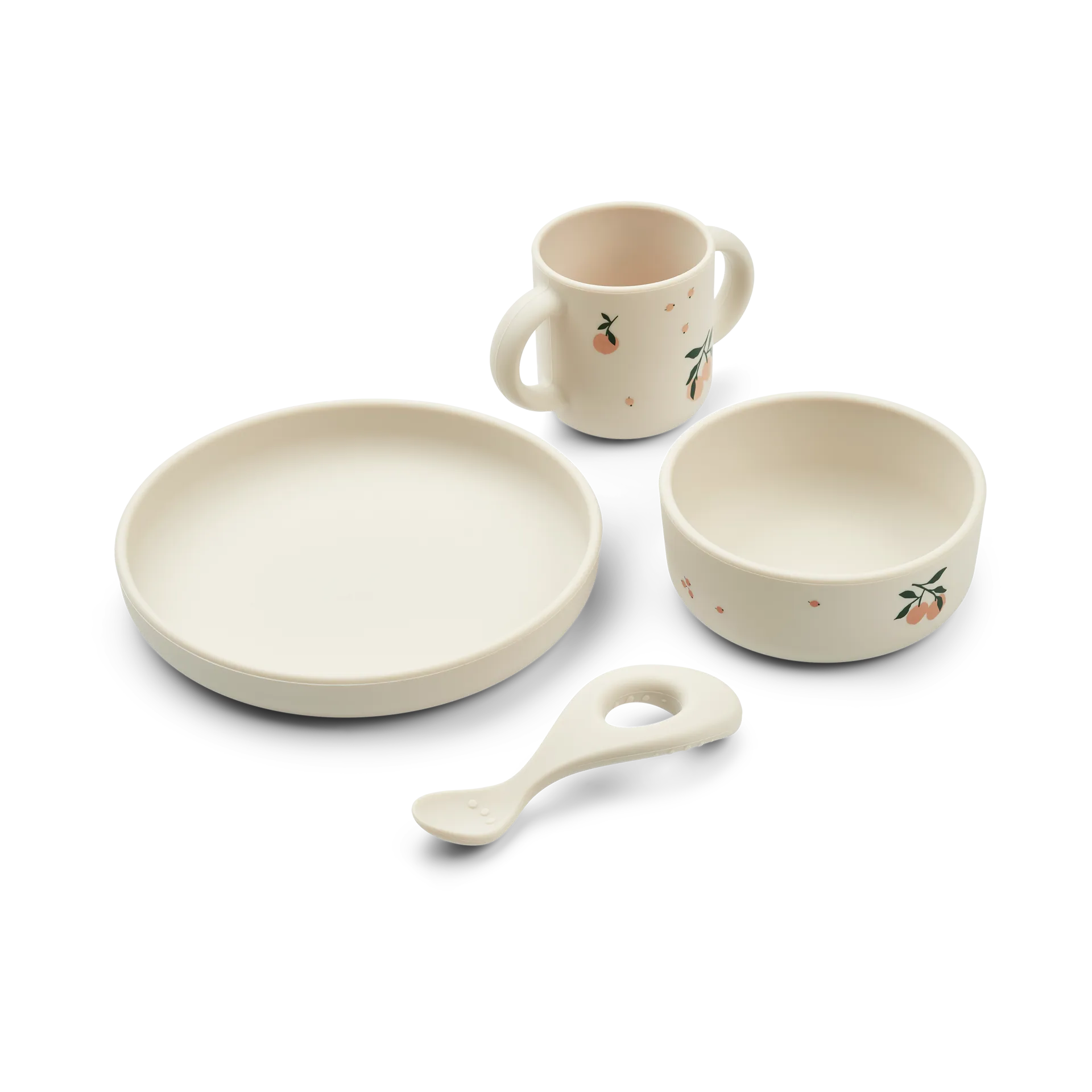 Vivi printed conjunto de mesa 4 peças, Pêssego-mistura de conchas do mar Liewood