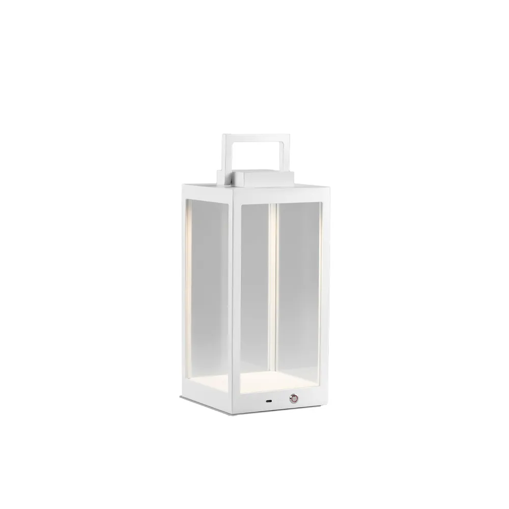 Candeeiro de mesa Lantern T1, branco Light-Point