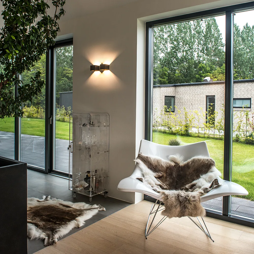 Candeeiro de parede Mood 1 , preto, 3000 kelvin Light-Point