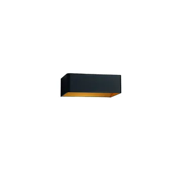 Candeeiro de parede Mood 2  - preto/dourado, 3000 kelvin - Light-Point