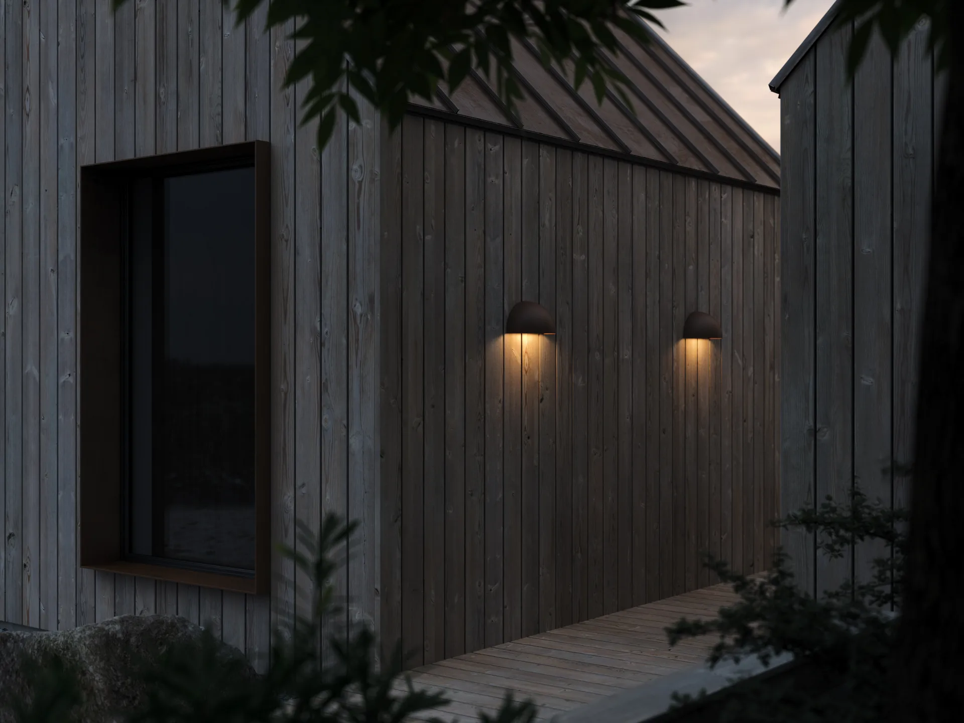 Candeeiro de parede Rørhat, Copper raw, LED Light-Point