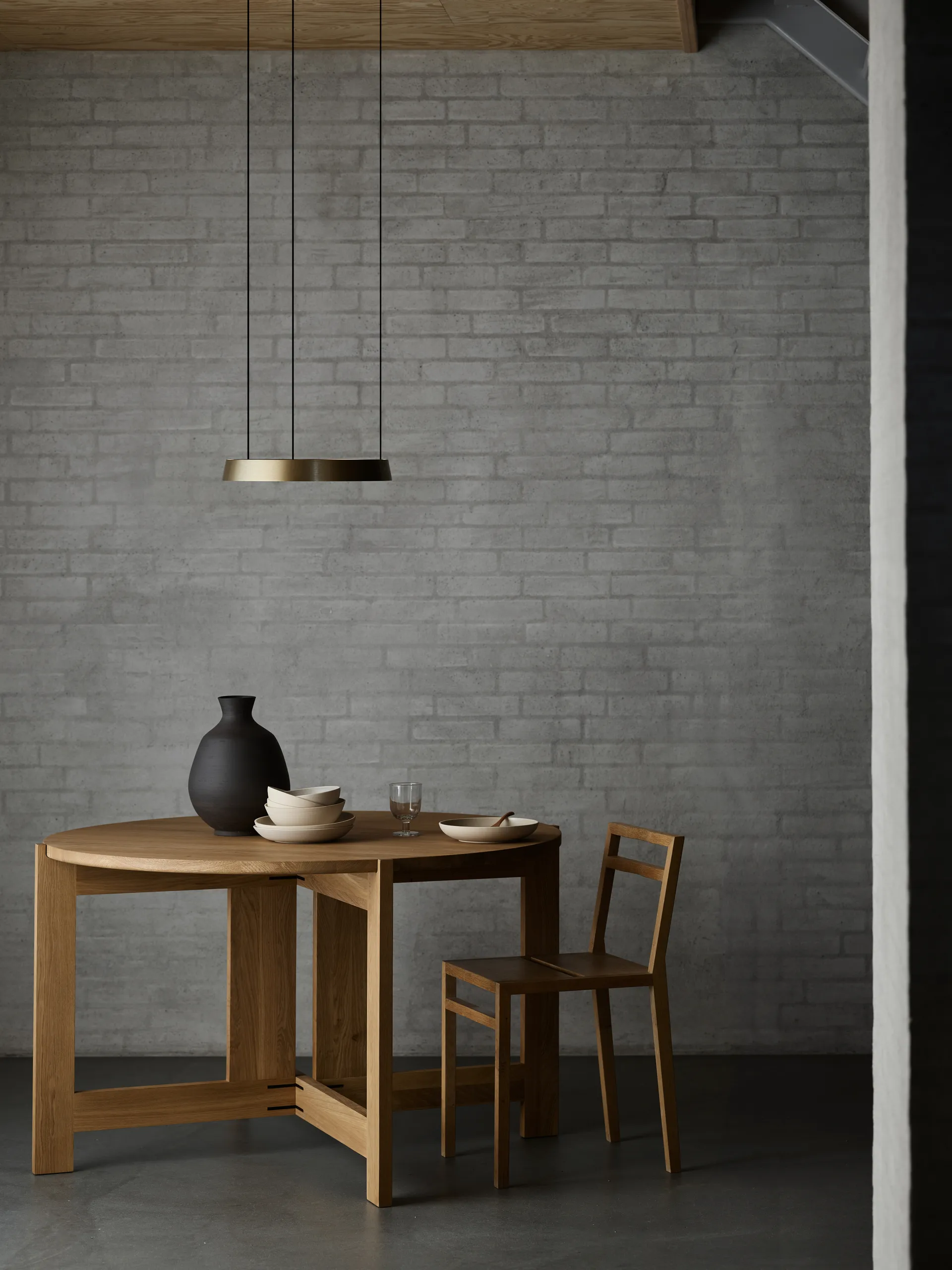 Edge round Ø40 pendel switch tune, Latão Light-Point